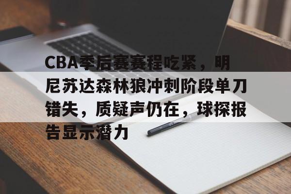 开云网页版-CBA季后赛赛程吃紧，明尼苏达森林狼冲刺阶段单刀错失，质疑声仍在，球探报告显示潜力的简单介绍